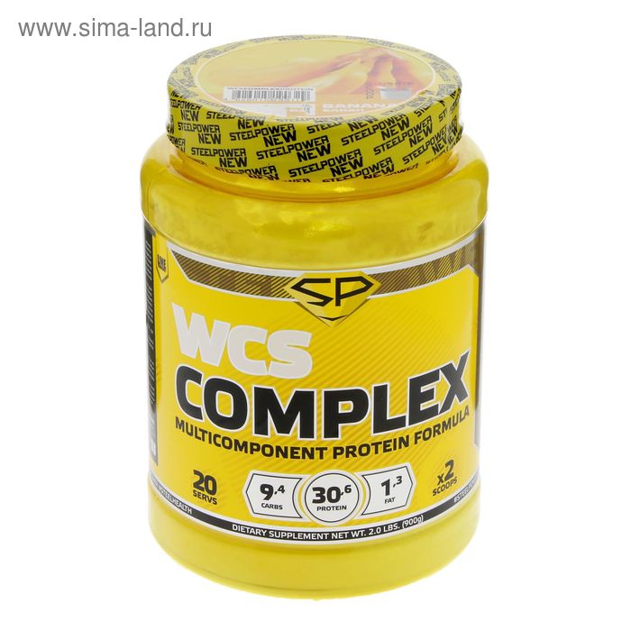 Протеин мультикомпонентный Steel Power Nutrition WCS Complex, банан, 900 г - Фото 1