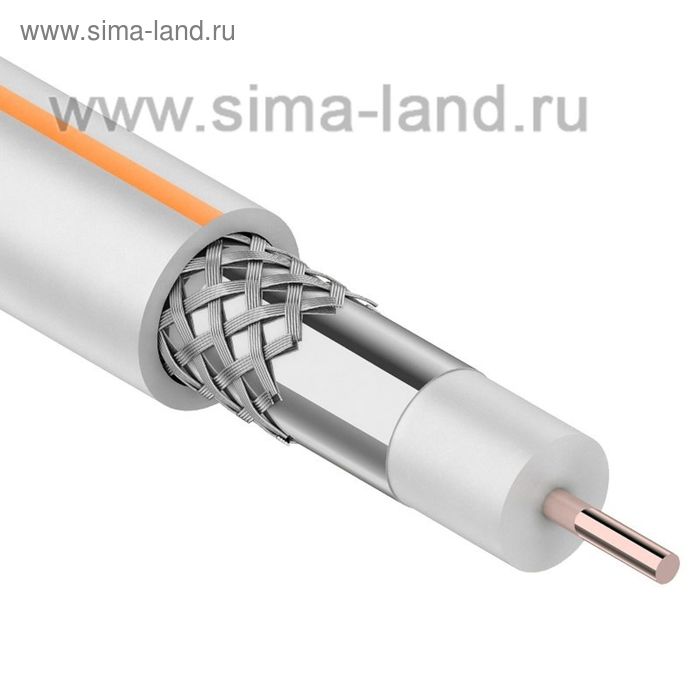 Кабель PROconnect SAT 50 M, Cu/Al/Al, 75 Ом, 20м, белый, 01-2401-4-20 - Фото 1