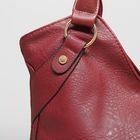 Сумка женская на молнии, 1 отдел, наружный карман, цвет бордовый - Фото 4
