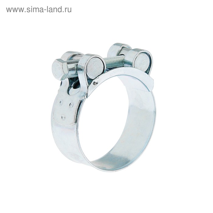 Хомут силовой MGF, диаметр 48-51 мм, оцинкованный - Фото 1