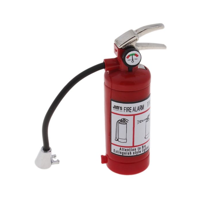 Зажигалка газовая "Огнетушитель", с фонариком, пьезо, 8 см - Фото 1