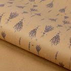 Бумага упаковочная крафтовая «Букетик лаванды», 50 × 70 см - Фото 1