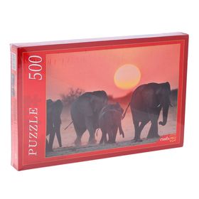 Пазл «Семейство слонов», 500 элементов