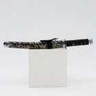 Сувенирное оружие «Катана»,  чёрные ножны с узорами в виде дракона, 47 см - фото 8641582