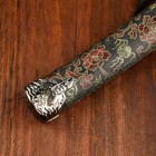 Сувенирное оружие «Катана»,  чёрные ножны с узорами в виде дракона, 47 см - фото 8641586