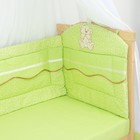 Комплект в кроватку (6 предметов), цвет зелёный 27 - Фото 2