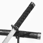 Макет оружия «Сувенирная катана. Искусство», без подставки, чёрные ножны под змеиную кожу, 70 см - Фото 4