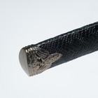 Сувенирное оружие «Катана», без подставки, чёрные ножны под змеиную кожу, 70 см - Фото 5