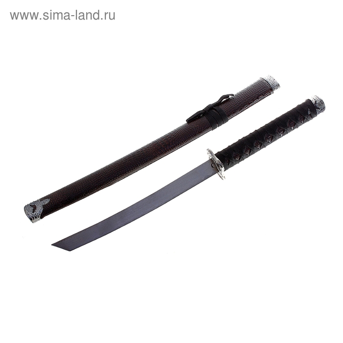 Сувенирное оружие «Катана», коричневые ножны под змеиную кожу, 70 см - Фото 1