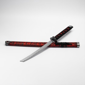 Сувенирное оружие «Катана», красный цветочный узор на ножнах, 70 см