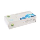 Перчатки нитриловые неопудренные удлиненные «Люкс», размер М, 100 шт/уп, цвет голубой - Фото 2