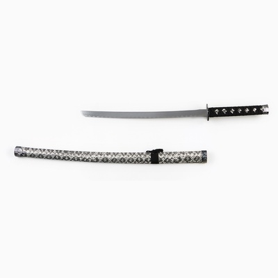 Макет оружия «Сувенирная катана. Премиум», на подставке, серые ножны под змеиную кожу, 89 см