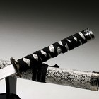 Сувенирное оружие «Катана», на подставке, серые ножны под змеиную кожу, 89 см - Фото 4
