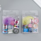 Клейкая лента декоративная с держателем, набор 8 шт., ш. 1.2 см, дл. 2.8 м, МИКС - Фото 2