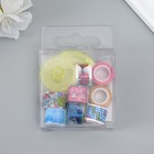 Клейкая лента декоративная с держателем, набор 8 шт., ш. 1.2 см, дл. 2.8 м, МИКС - Фото 8