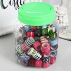 Клейкая лента в банке (набор 90 шт) ширина 1,2 см длина 2,8 метра МИКС - Фото 1