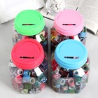 Клейкая лента в банке (набор 90 шт) ширина 1,2 см длина 2,8 метра МИКС - Фото 4