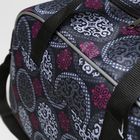 Сумка дорожная на молнии, 2 наружных кармана, длинный ремень, цвет серый - Фото 4