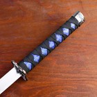 Макет оружия «Сувенирные катаны на подставке 2в1. Драконы золото на синем», подарочный набор, ножны ткань, 47 см; 70 см - Фото 4