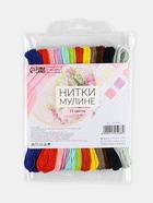 Набор ниток мулине №3, 8±1 м, 12 шт. - Фото 4
