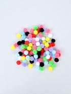 Текстильные детали для декора «Бомбошки», набор 100 шт., размер 1 шт. — 1.2 см, цвет МИКС - Фото 7