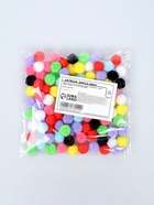 Текстильные детали для декора «Бомбошки», набор 100 шт., размер 1 шт. — 1.2 см, цвет МИКС - Фото 4