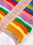 Нитки мулине, №1 - №5, 8±1 м, набор 24 шт., разноцветные - Фото 2