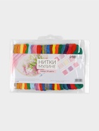 Нитки мулине, №1 - №5, 8±1 м, набор 24 шт., разноцветные - Фото 5