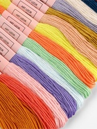 Нитки мулине, №2 - №6, 8±1 м, набор 24 шт., разноцветные - Фото 2