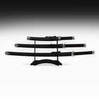 Макет оружия «Сувенирные катаны на подставке 3в1. Классик», подарочный набор, ножны кожзам, чёрный, 47 см; 70 см; 89 см - Фото 2