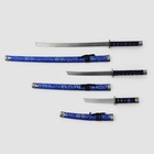 Макет оружия «Сувенирные катаны на подставке 3в1. Драконы на синем», подарочный набор, ножны ткань, 47 см; 70 см; 89 см - Фото 3