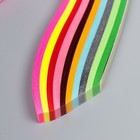 Полоски для квиллинга "Цветные" (набор 250 полосок) МИКС ширина 0,9 см длина 24 см - фото 9833793