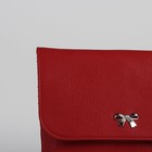 Сумка женская, отдел на молнии, наружный карман, длинный ремень, цвет красный - Фото 4