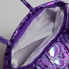 Сумка детская на молнии "Бабочка", 1 отдел, цвет фиолетовый - Фото 5