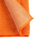 Салфетка Airline из микрофибры и коралловой ткани, оранжевая, 35х40 см - Фото 5