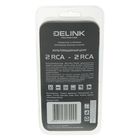 Кабель аудио/видео Delink 3659, 2xRCA(m)-2xRCA(m), 3 м, серый - Фото 2