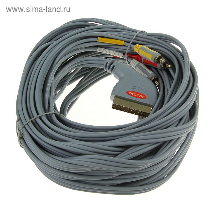 Шнур Delink 3 RCA-3rca Grey 2м. Шнур Delink 3rca-3rca "Grey" пластик 5,0м (r3r050p). Шнур Delink SCART-SCART " Premium" плоский 3,0м. Шнур Delink SVHS-2rca "Grey" пластик 2,0м (m2r020p).