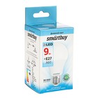 Лампа cветодиодная Smartbuy, E27, A60, 9 Вт, 4000 К, дневной белый свет - Фото 3
