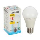 Лампа cветодиодная Smartbuy, A60, E27, 11 Вт, 3000 К, теплый белый свет - фото 2850206
