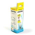 Лампа светодиодная Smartbuy, C37, 7 Вт, E14, 3000К, теплый белый - Фото 2