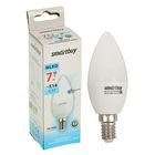 Лампа cветодиодная Smartbuy, E14, C37, 7 Вт, 4000 К, дневной белый свет - Фото 1