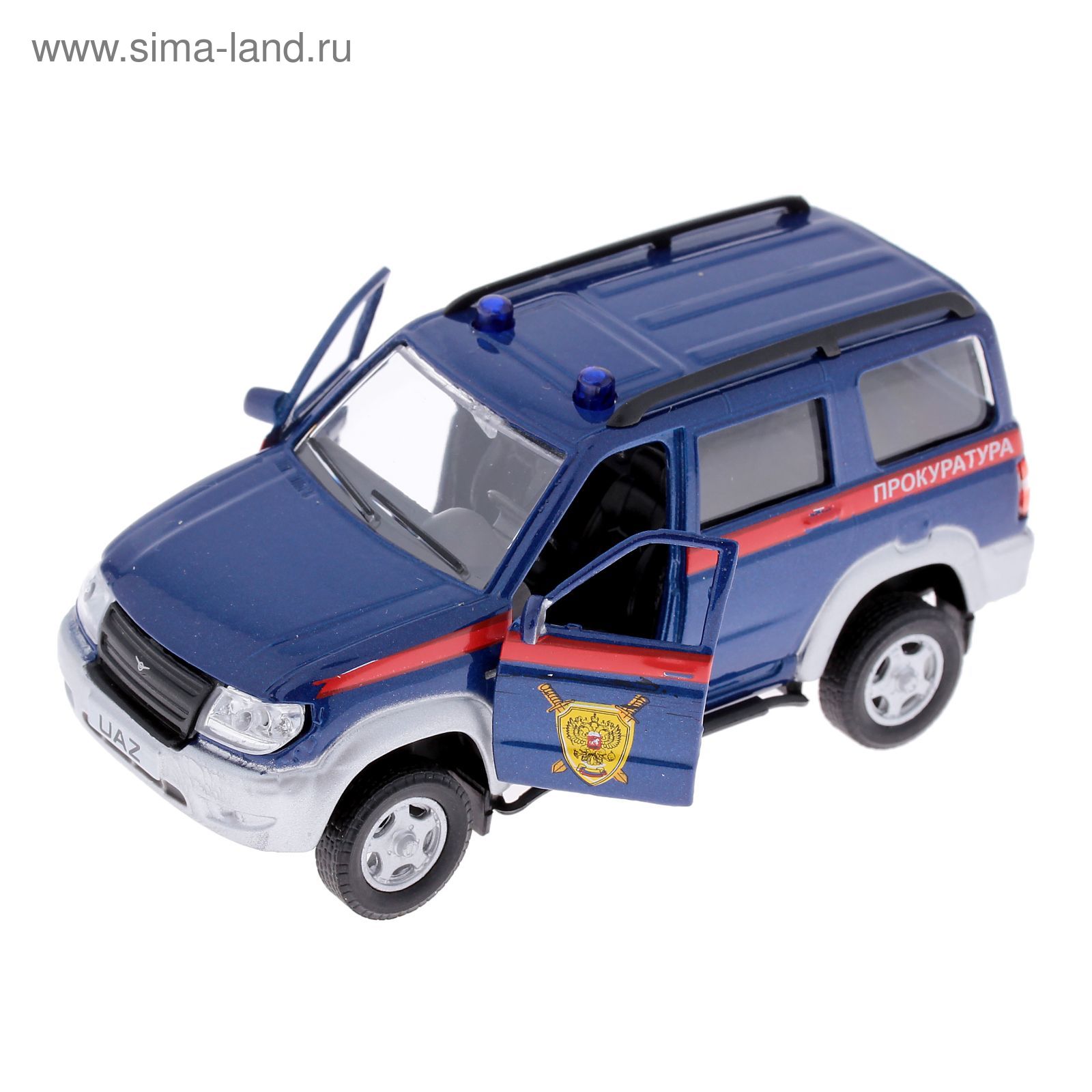 Машина металлическая UAZ Patriot - прокуратура, масштаб 1:43