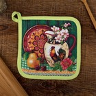 Прихватка "Доляна" Натюрморт, размер 17х17 см, 100% хлопок, рогожка 162 г/м2 - Фото 1