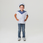 Детский карнавальный набор «Моряк», жилет, бескозырка, 4-6 лет, рост 110-122 см - фото 317949016