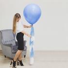 Воздушный шар "1 годик малыш", голубой, с тассел лентой, 24" - Фото 1