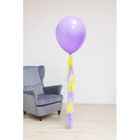 Воздушный шар, 24", фиолетовый, с тассел лентой - Фото 2