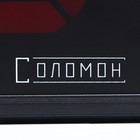 Часы электронные настенные «Соломон», таймер, секундомер, 26×4.5×60 см, красная индикация, черные - фото 51500172
