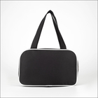 Сумка для обуви TEXTURA, на молнии, наружный карман, размер 33×10×20 см, чёрная - Фото 6