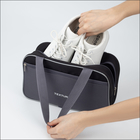 Сумка для обуви TEXTURA, на молнии, наружный карман, размер 33×10×20 см, серая - Фото 4