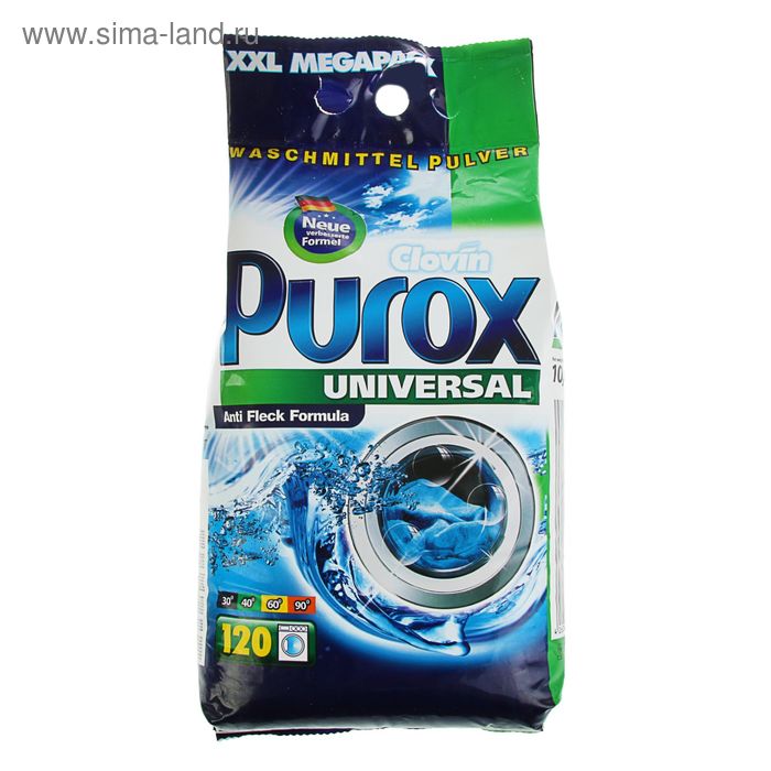 Стиральный порошок Purox Universal, универсальный, 10 кг - Фото 1